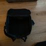 Large Black Leather PVC Makeup Bag with shoulder strap Image 4