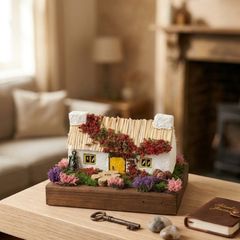 Handcrafted tiny wooden cottage