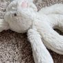 Bashful Bunny Ring Rattle in Cream for newborn, toddler, kids Image 6