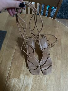 Mango strap high heel sandals