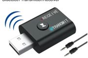 2in1 USB Bluetooth 5.0 Transmitter &amp; Receiver Adapter 3.5MM AUX CAR Audio Music