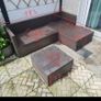 garden corner sofa piece (base only no cushions) Image 2