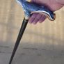 Unique Handmade Walking Stick, Blue Whale Handle, Never Used Image 6