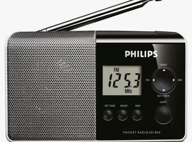 Radio Philips 1850, in box, working good, 2018 years.