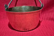 Vintage Brass Jam Pan / Decorative Pot with Iron Handle