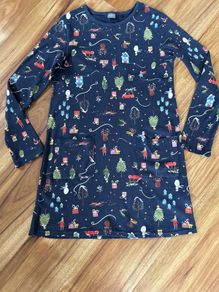 Next navy Christmas dress age 11 excellent condition!