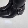 Black Biker Boots Sz 40 ( Fit 7 - 7.5UK) Image 5