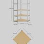 Heavy Duty Corner Shelving Unit 875kg 5 Tier Garage Storage Shelf Silver Natural Beige Image 3