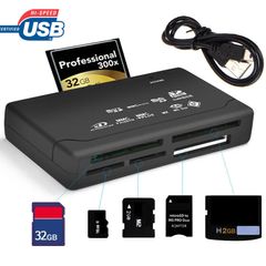 USB 2.0 Memory Card Reader Multi Slot SD MicroSD CF MS Adapter