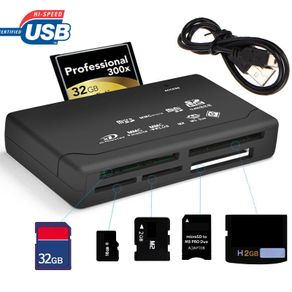 USB 2.0 Memory Card Reader Multi Slot SD MicroSD CF MS Adapter