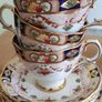 Antique Lovely Royal Tara fine bone china set for 4 made in Ireland, cup ,saucer,side plates Image 8
