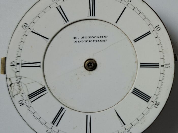 English Chronograph Movement - Stewart, Southport
