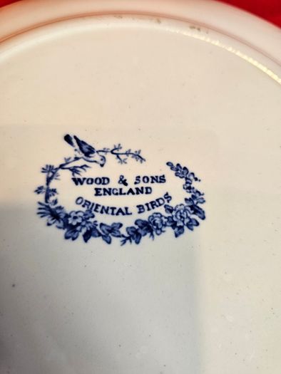 Wood &  Sons Oriental Birds Plate England, c. 1914-1924