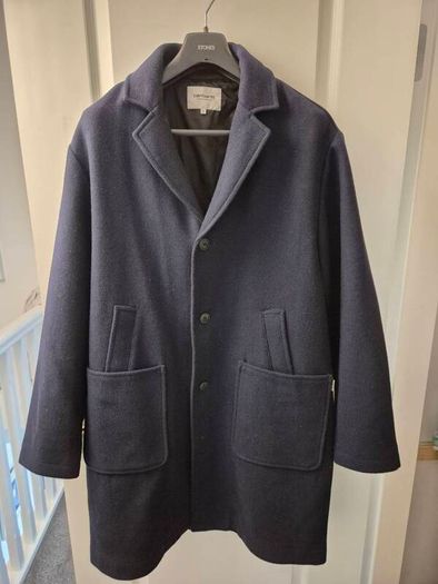 carhartt Jenson wool coat XL navy