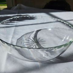 Vintage cut glass bowl