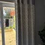 2 x Elegant Grey & Silver Eyelet Curtains Image 3
