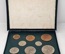 Ireland 1949 1951 1952 1953 Coin Set Half Crown to Farthing Superb Condition Coins!!