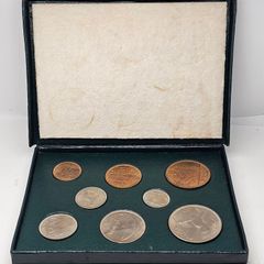 Ireland 1949 1951 1952 1953 Coin Set Half Crown to Farthing Superb Condition Coins!!