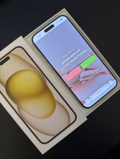 iPhone 15 Plus, 128GB, Yellow, Unlocked
