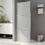Walk-in Shower Wall with Whole Frosted ESG Glass 100x195 cm Image 5