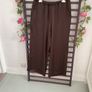 trousers brown satin wide leg trousers large primark Image 3