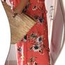 NEXT Coral Floral Summer Dress Sz 18UK (Fit 16-20UK) Image 8
