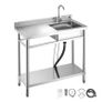 Stainless Steel Utility Sink Free Standing Image 8