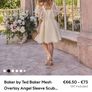 Ted Baker yellow dress mesh overlay angel sleeve Image 2