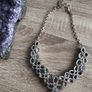 Silver Plated Necklace with Genuine Stones Image 4
