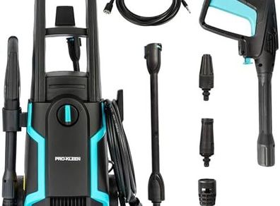 Pressure Washer Jet Wash Power Electric High Performance Cleaner For Patio and Car 1600W - Portable Washers For Cleaning Drives, Walls, Vehicles, Garden Furniture