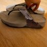 Fitflop sandal in dark silver / pewter  uk6 Image 3