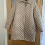 Ladies Cream Classic Diamond quilted pattern Image 2