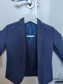 3/4 years old boy H&M blue 3 pieces suit