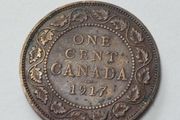 1917 Canadian one cent