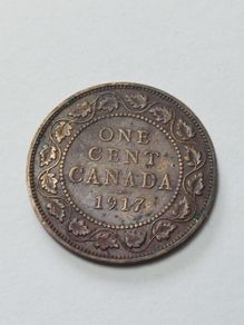 1917 Canadian one cent