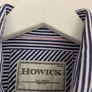 Howick Mens Navy & White Stripe Long Sleeve Shirt Image 7