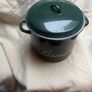 Enamel bread bin 1980s 10 in diameter x 11 in high Image 2