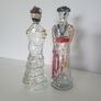 Vintage Nogueras Comas Figural Brandy Bottles Matador & LadyBarcelona Spain Image 2