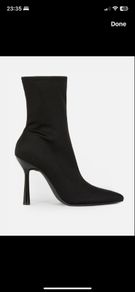 BRAND NEW Pointed Toe Stiletto Sock Boots: Size 5