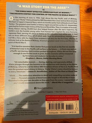 War book:'Never Call Me A Hero'