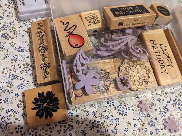 Bundle of stamps and embossing powder