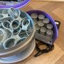 Heated curlers with nails drying Image 2