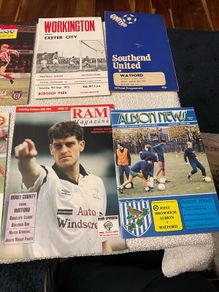 English League soccer programmes any 5 for 10 euro