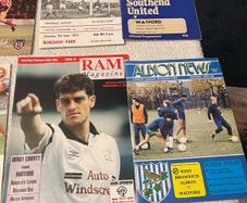 English League soccer programmes any 5 for 10 euro