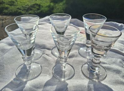A Set of Cumbria Ware Hand Blown Toasting Glasses
