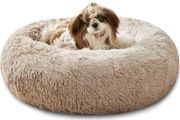 Calming Dog Bed - Washable Fluffy Plush Puppy Cat Bed with Anti-Slip Bottom 60cm