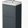 Vanity Unit 500mm Floor standing Anthracite Short Projection Image 6