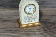 Miniature desk mantle clock quartz untested parts or repair