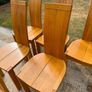 Solid oak dining chairs Image 2