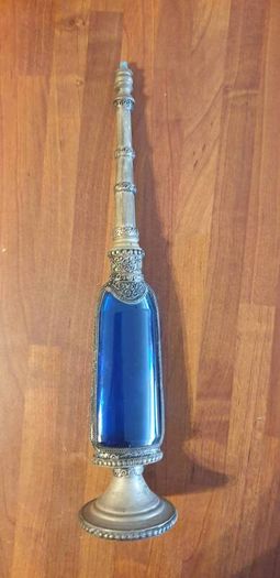 Vintage Bleu Glass perfume bottle